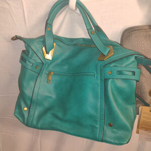 #12 teal hand/shoulder bag